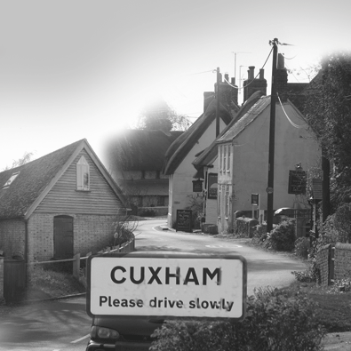 Cuxham village history book and display graphics